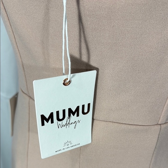 Show Me Your Mumu Beige Sleeveless Maxi Gown Size L NWT - Picture 8 of 12